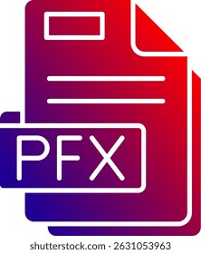 Pfx Line vector Icon Design