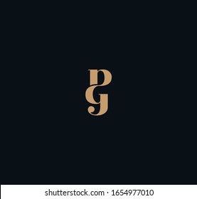PG or GP letter designs for logo and icons