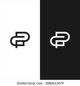 PG GP Monogram Logo Design, Simple and Creative Letter Concept