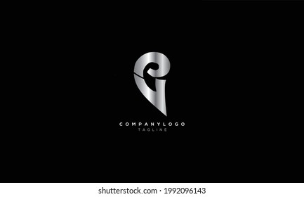 PG GP P AND G Abstract initial monogram letter alphabet logo design
