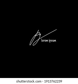 logo manuscrito pg para identidad
