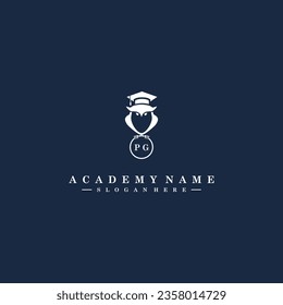 PG Initials Academy Logo Vector Art Icons and Graphics