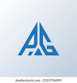 PG letter logo creative design. PG unique design.
