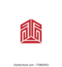 PG Letter logo design template