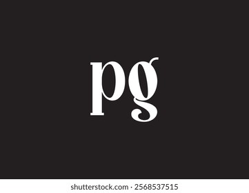 PG letter logo and initial logo design