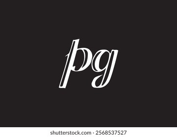 PG letter logo and initial logo design