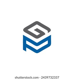 PG letter sign logo. combining the letters P and G into a new shape
