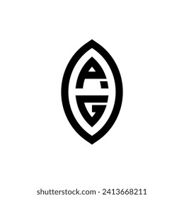 PG line geometric monogram with high quality professional design that will print well