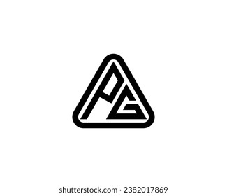 PG logo design vector template