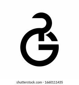 PG P G letter logo design vector