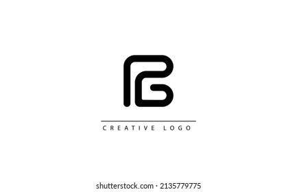 PG PC  Abstract initial monogram letter alphabet logo design