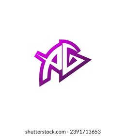 PG Premium emblem logo initial esport and gaming design concept