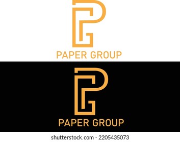 pg unick laatter logo with leaf logo template 