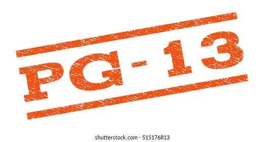 Pg13 Watermark Stamp Text Caption Between Stock Vector (Royalty Free ...