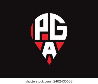 Logo-Design für PGA-Buchstaben