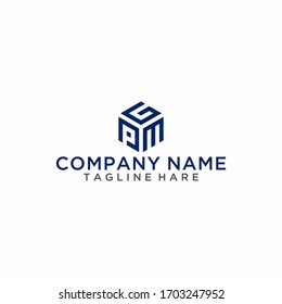 Combinación de letras PGM con un hexágono