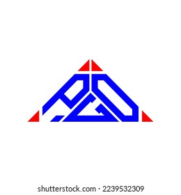 PGO letter logo creative design with vector graphic, PGO simple and modern logo.