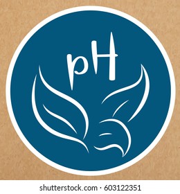 Ph balance vector badge, icon, sticker layout