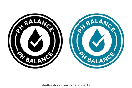 PH balance vector badge symbol. Suitable for business and clinical.