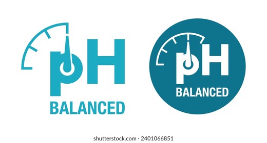 pH balanced label- for packaging of cosmetics and hygienic products. Optimal level of acidity and alkalinity