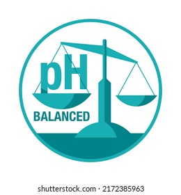 PH Balanced Sticker - For Packaging Of Cosmetics And Hygienic Products. Optimal Level Of Acidity And Alkalinity