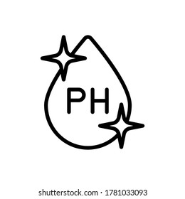 PH, drop, water icon. Simple line, outline vector elements of aqua icons for ui and ux, website or mobile application