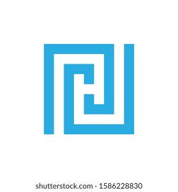 PH or HP Letter Logo Design Template Vector