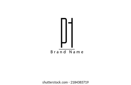 PH HP P H abstract vector logo monogram template