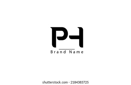PH HP P H abstrakte Vektorlogo-Monogramm-Vorlage