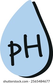 pH icon icon on the white background