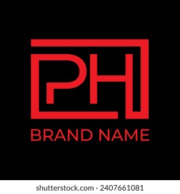 PH initial logo design concept