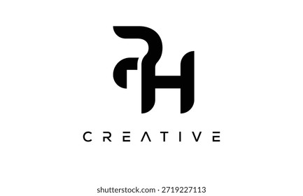PH Letter Monogram Logo for Modern Creative Brand Identity
