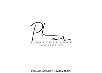 PH Letter Signature Logo Template elegant design logo Sign Symbol template vector icon