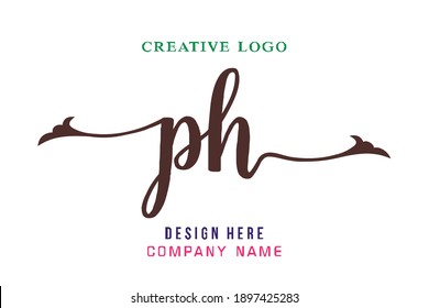 PH lettering logo is simple, easy to understand and authoritative
