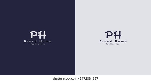PH letters vector logo design