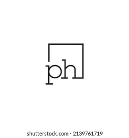 PH line concept logo in high quality professional design that will be best for your companies