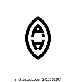 PH line geometric monogram with high quality professional design that will print well