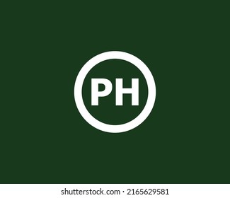 PH logo design vector template