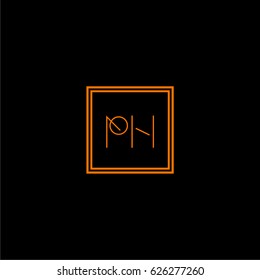 ph logo letter initial, Abstract Polygonal Background Logo, design for Corporate Business Identity,flat icon, Alphabet letter