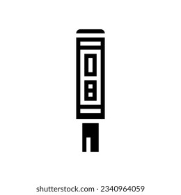 ph meter engineer glyph icon vector. ph meter engineer sign. isolated symbol illustration
