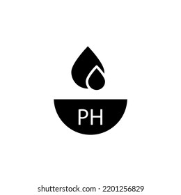 ph , neutral balance skin line icon. Simple element illustration.  ph , neutral balance skin concept outline symbol design.