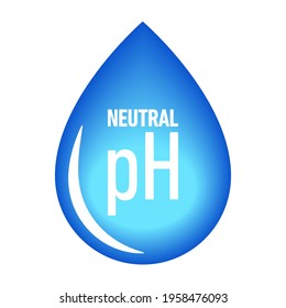 pH neutral balance vector icon, badge seal, logo