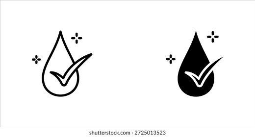 Ph neutro, producto seguro de usar. Etiqueta para cosméticos, humectante o conjunto de iconos de Vector de loción. Ilustración vectorial sobre fondo blanco, eps10
