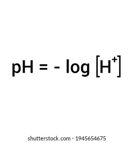 The Ph Scale Equation Vector