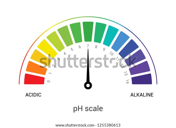 Ph Scale Indicator Chart Diagram Acidic Stock Vector (Royalty Free ...