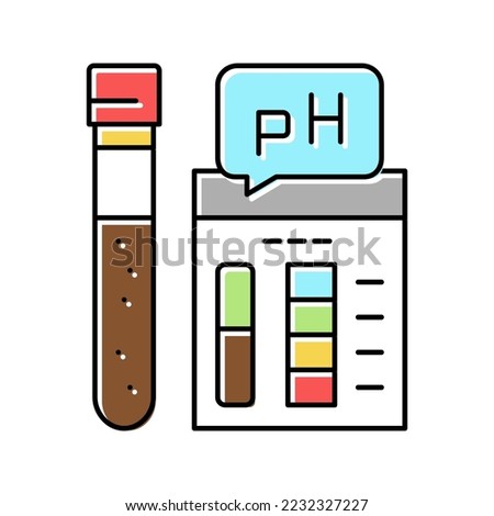 ph soil testing color icon vector. ph soil testing sign. isolated symbol illustration