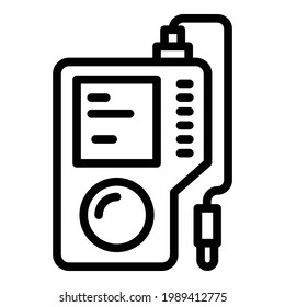 Icono de la herramienta Ph. Icono de vector de herramienta de esquema Ph para diseño web aislado en fondo blanco