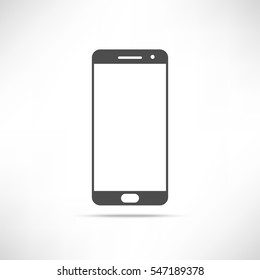 Phablet simply outline icon. Smartphone user interface element. Phone ui pictogram. EPS10 vector.