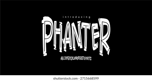 Phanter font is A tribal primitive display font with raw angular shapes inspired by indigenous symbols and ancient cultural lettering.
