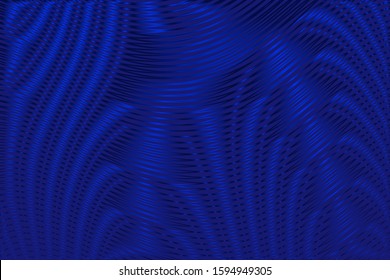 Phantom blue 2020. Abstract futuristic backgraund with linear soft bleding. Vector digital art. Perfect for your creative project design cover, book, printing, business card, blog image, Trendy color.